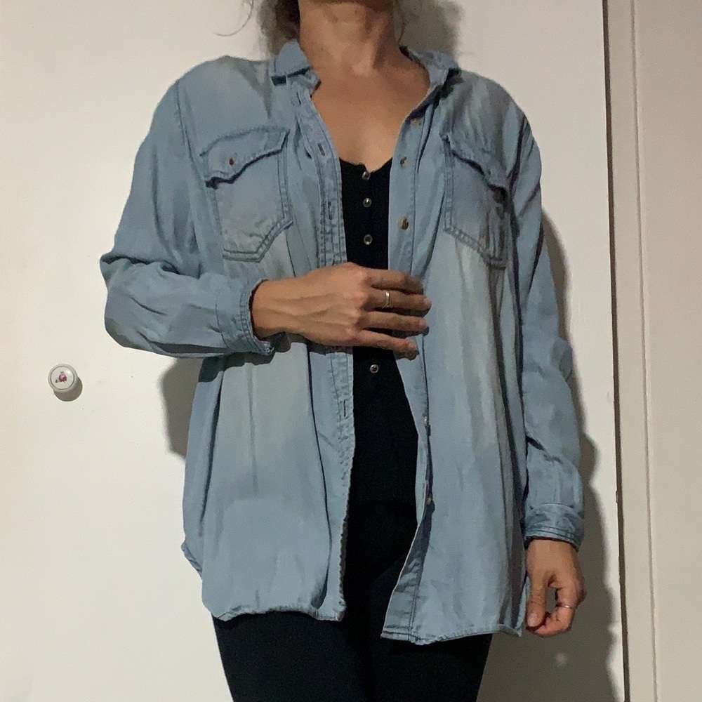 BDG denim button up shirt